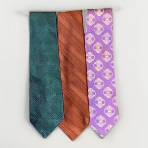Vintage 1970s Sears Men’s Store Tie Bundle - Set of 3 - Retro Disco Era